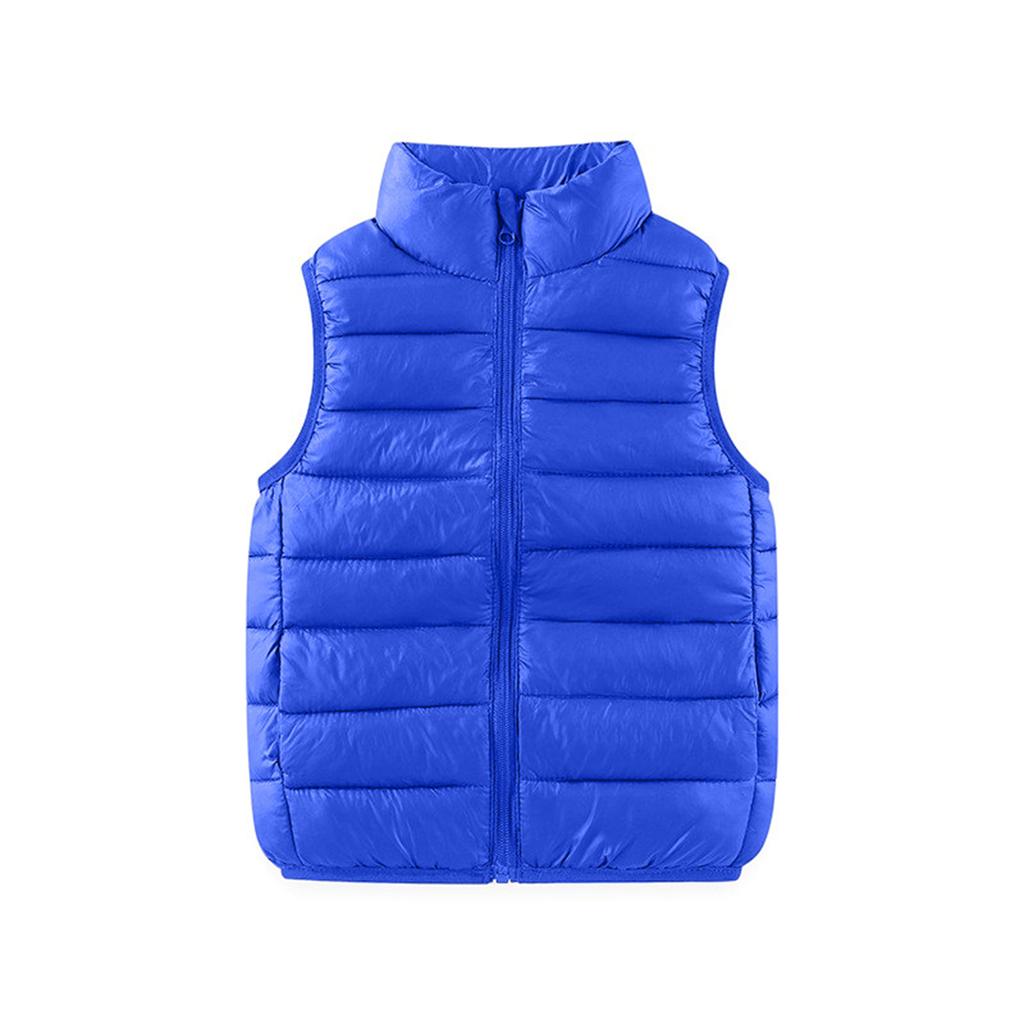Kinder Freizeit Warme Stehkragen Steppweste für Jungen Mädchen Winter Oberbekleidung