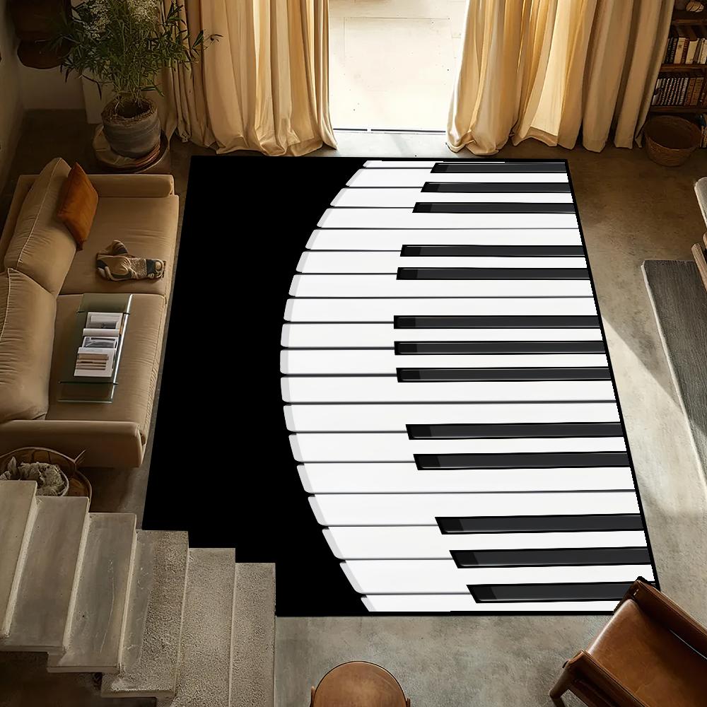 Door Mat Anti-Slip Kitchen Keys Bedroom Handmade Creative Tufted Piano Rug Carpet Living Room Funny Entrance Decoration