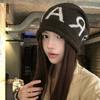 Polyester Slouchy Beanie Hat Ear Cover Design Windproof Skull Cap Knitted Beanie Hat Cold Weather