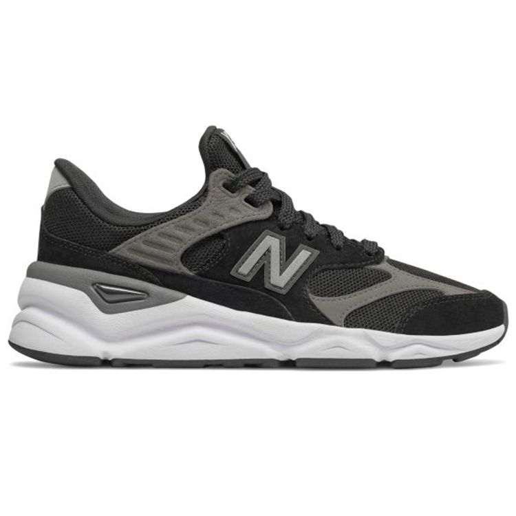 New Balance Nb X-90 Fabric Mesh Synthetic Suede Classic Trend Low-Top Lifestyle Shoes Women Sneaker Black WSX90RLB