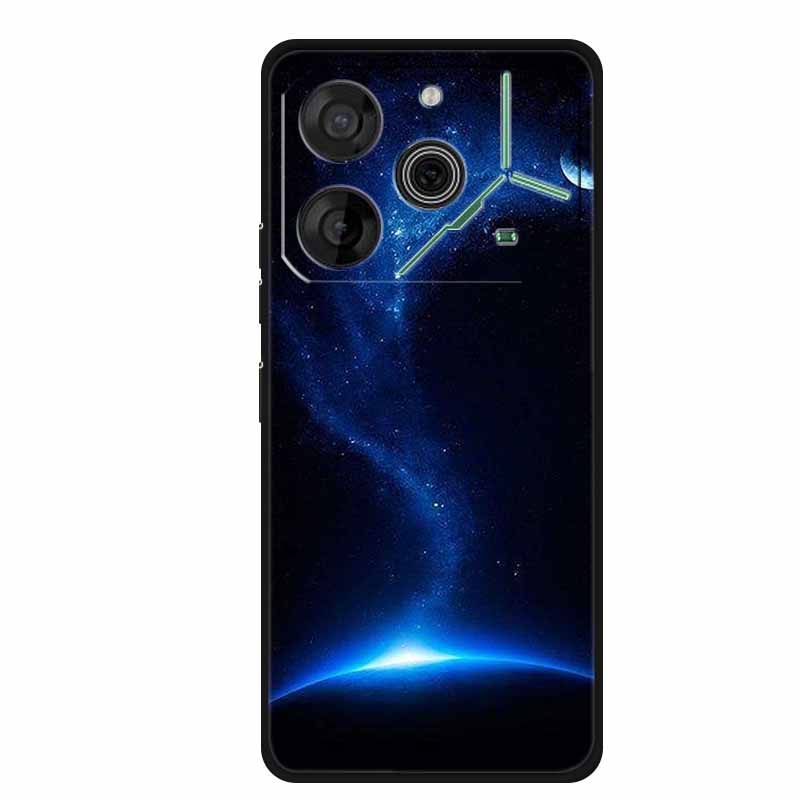 Für Tecno Pova 6 Neo Hülle Tiere TPU Weiches Silikon Rückabdeckung Handyhüllen für Tecno Pova 6Neo 6,78" Stoßfest Wolf Cool funda