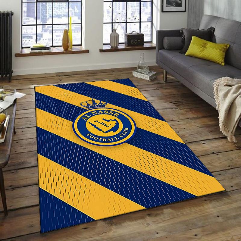 1pc Football Team Design Area Rug - Non-Slip, Soft & Cozy Floor Mat for Living Room, Bedroom, Office - Indoor/Outdoor Decorative Carpet