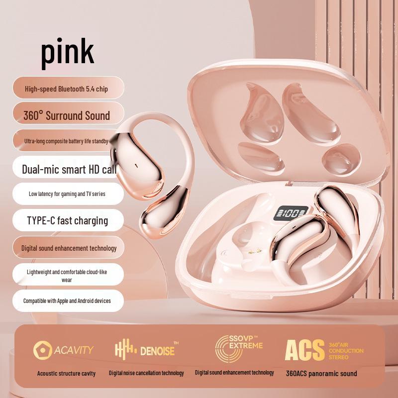 Wireless Noise-Cancelling In-Ear Sports Bluetooth Headphones with High Sound Quality and Long Battery Life