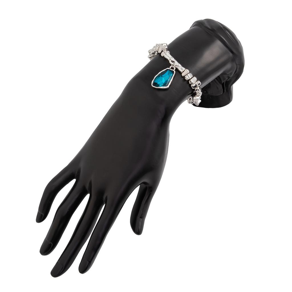 Neue CCB Perlen Unregelmäßige Ästhetische Graue Kristall Anhänger Halskette Armband Ringe für Frauen Barock Armband Ringe Schmucksets