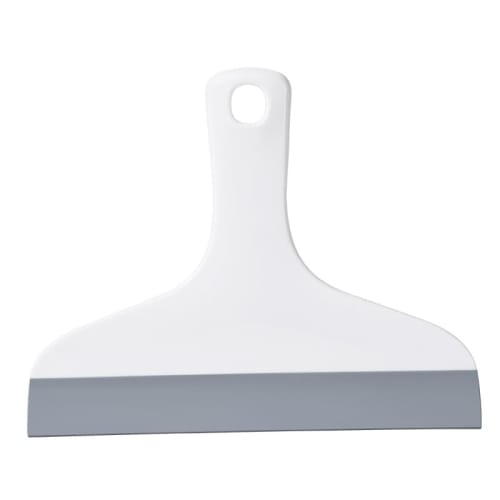 Glass Scraper, Water Drainer, for Scrubbering Water Stains, Glass, Tabletops, Walls, Etc. (17cm X 20.5cm, White)