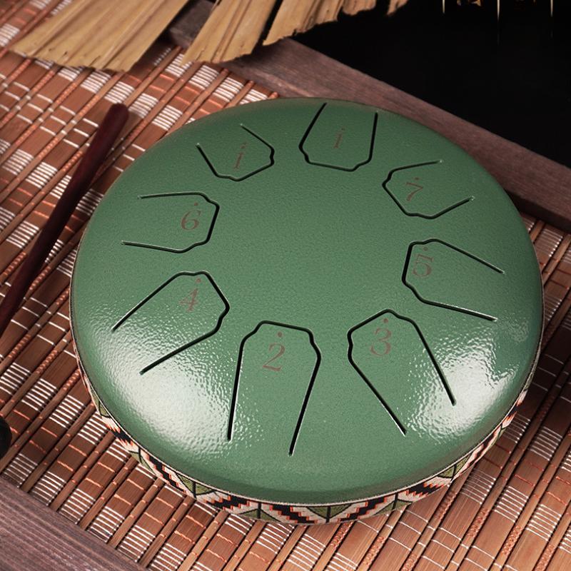 6 Inch 8 Note Drum Musical Percussion Instruments Portable Meditation Sound Therapy Accessories Lotus Drums