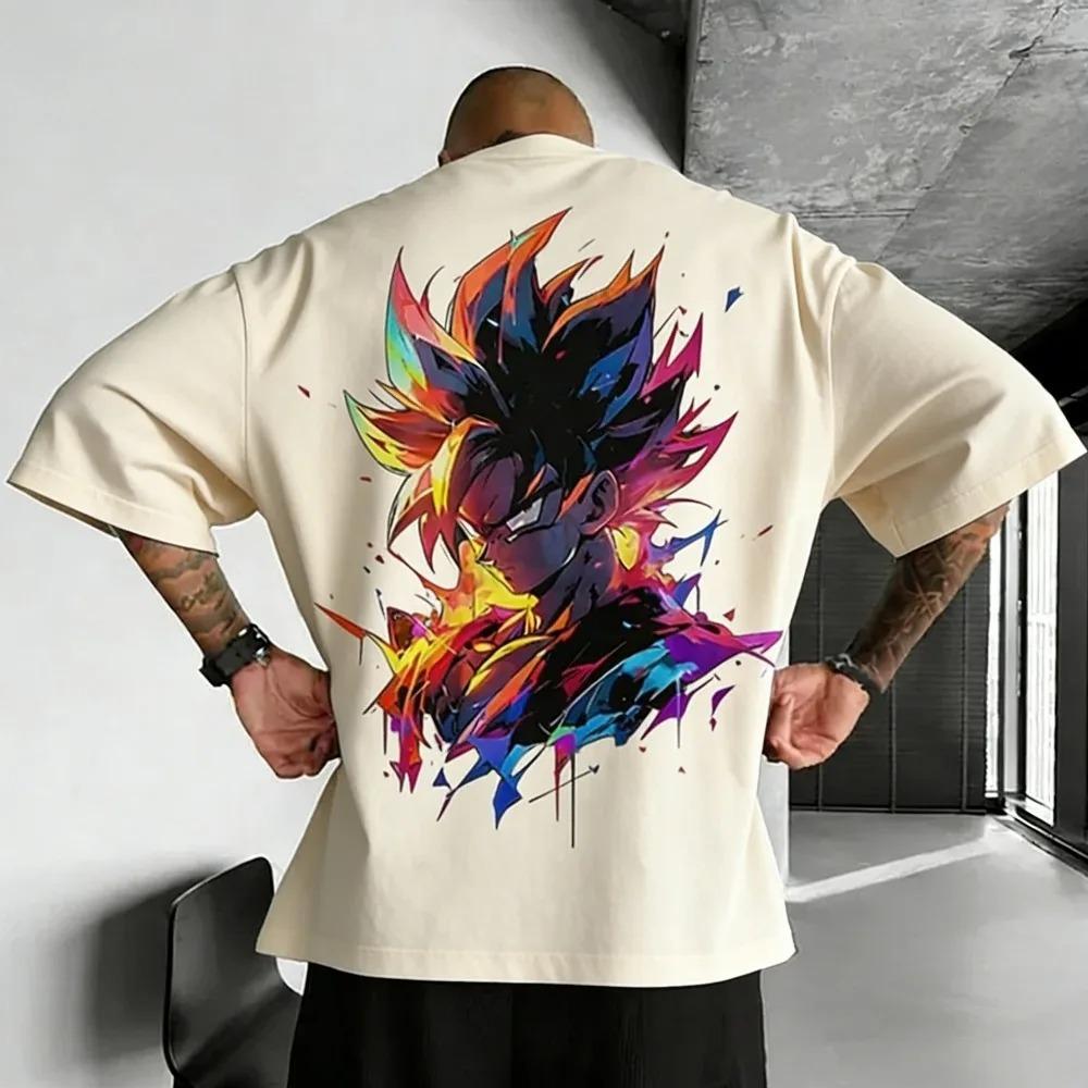 Dragon Ball Z Men's and Women's T-shirt Son Goku Anime Tee Summer and Spring Boy's Short Sleeves Breathable Outfits