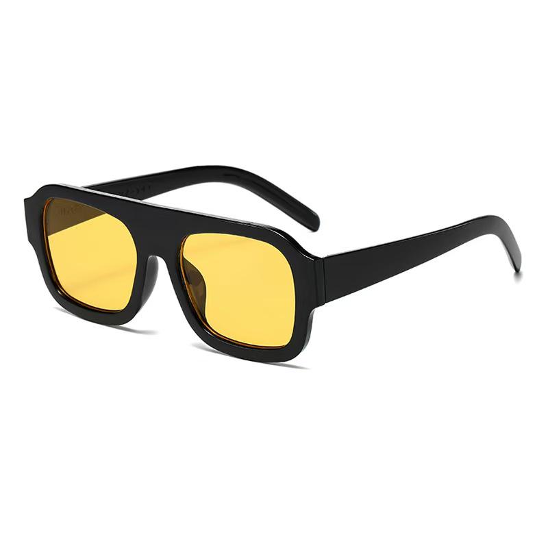 Retro Large Frame Sunglasses: European & American High-End Trend, Celebrity Street Style, Versatile Fashion Accessory.