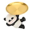 Resin Statue Decorative Tray Cute Animal Figurine Decor Entryway Table Key Holder for Bedroom