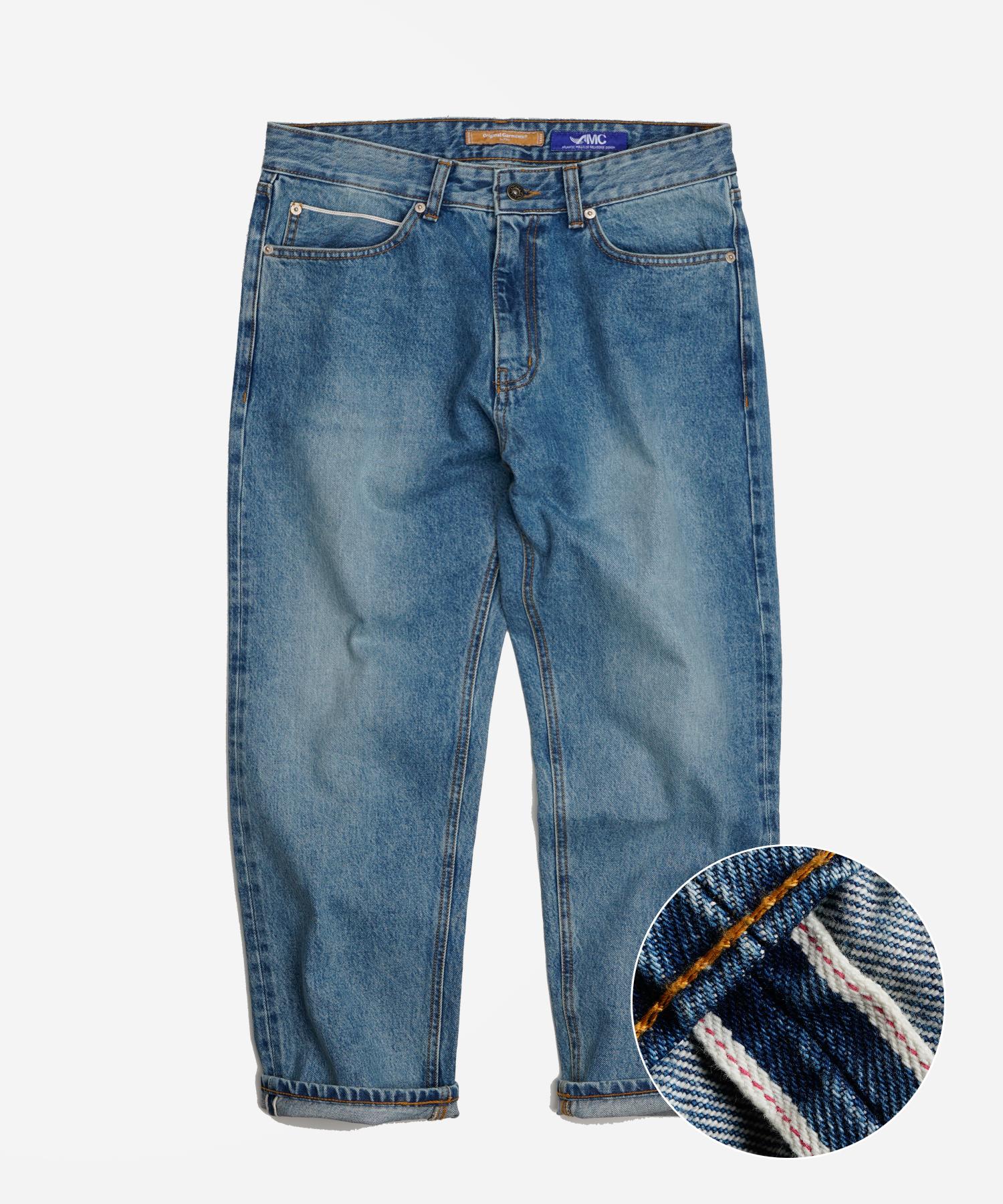 Prism Works Og Selvedge Ankle Denim Pants _ Light Blue Denim/L