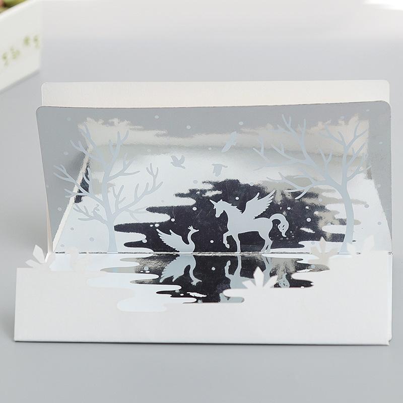 Hot 3D Creative Card For Wife And Friend Valentines Day Gift Wedding Invitation  Card Thank You Postcard