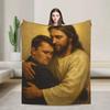 Charlie Kirk  Jesus Plush Throw Blanket  Soft Warm Fluffy Comforter for Kids Home Decor Bedspread Flannel Couch Cover
