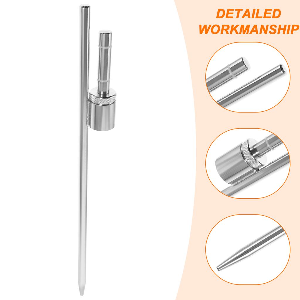 Estaca para asta de bandera de acero inoxidable con rodamiento de manguito para base, estaca fija al suelo, accesorios para banderas, soporte para mástil, telescópico, resistente