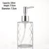 Colored Glass Press-Type Refillable Bottle for Lotion, Hand Soap, Shampoo, or Shower Gel