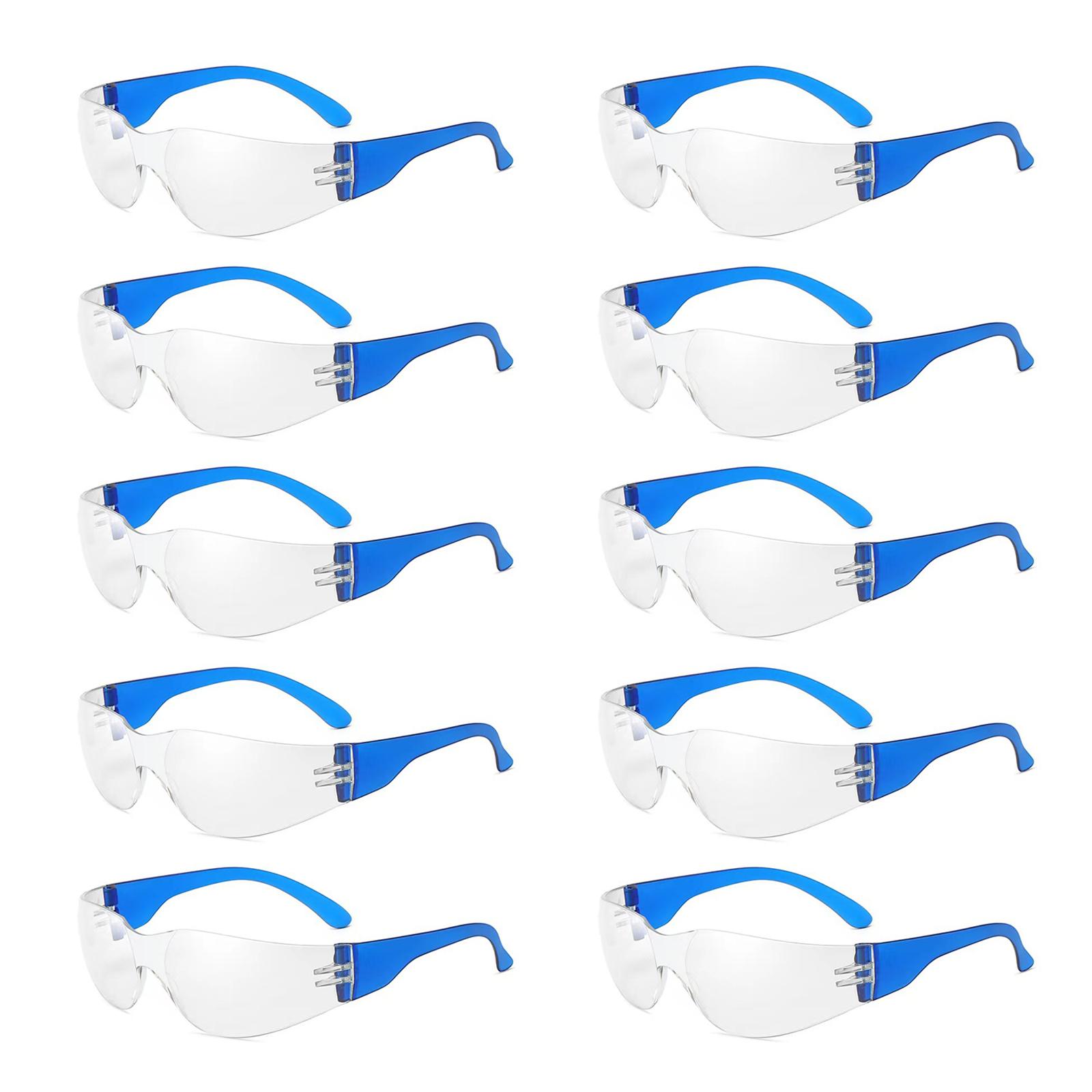 

10 шт. Детские защитные очки Легкие Устойчивые к царапинам Очки Детские Ветрозащитные Защитные очки синий