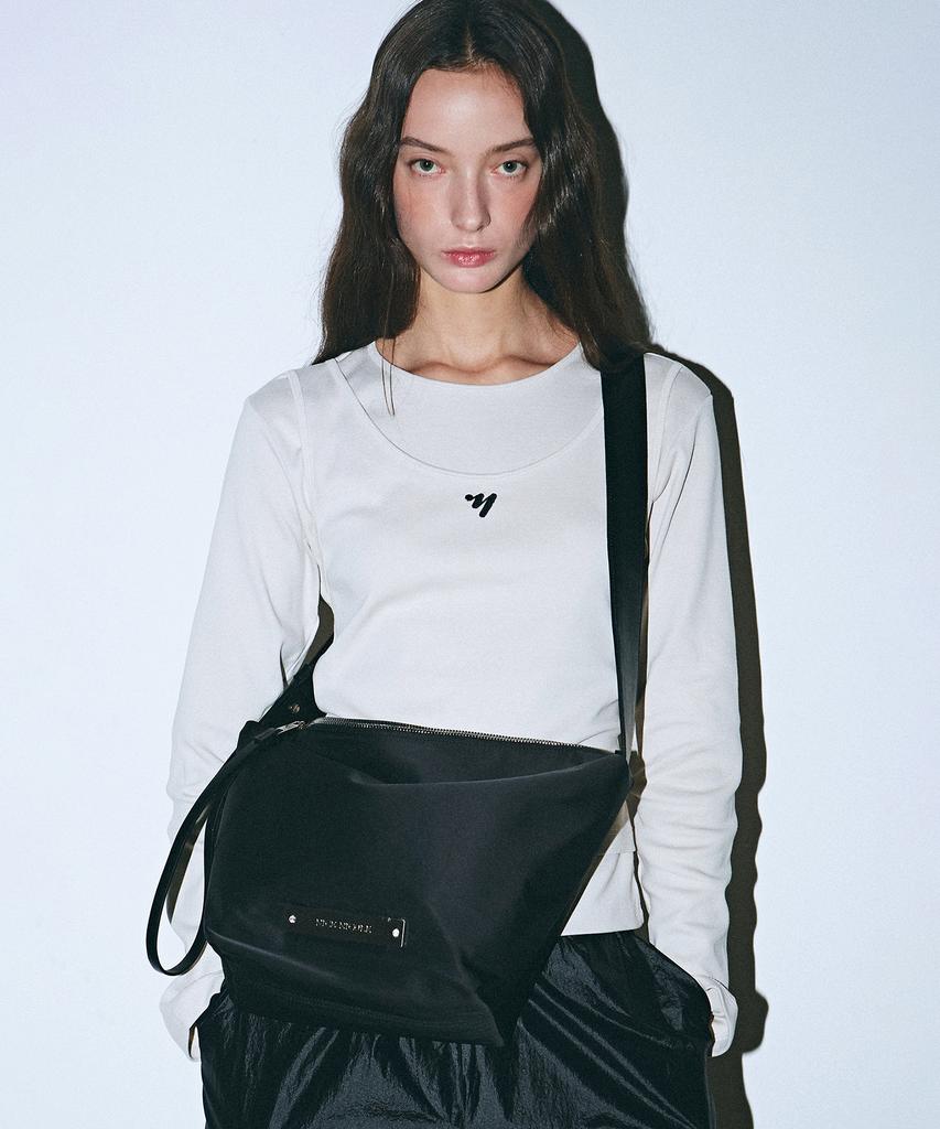 Nick&Nicole Crystal Nylon Multi Way Bag_Black