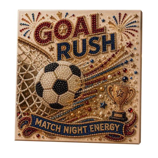 Football Stadium Pearl Painting Kit DIY Soccer Ball Pearl Art D