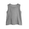 Girls Sleeveless Tank Top Casual Summer Shirt Lightweight Soft Fabric Striped Pattern Comfortable Fit Kids Clothing