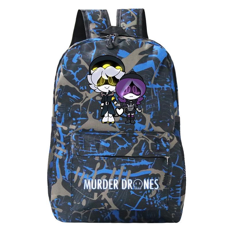 Anime Murder Drones Peripheral Fashion Children's Backpack Large Capacity Load Reduction Student Leisure School Bag