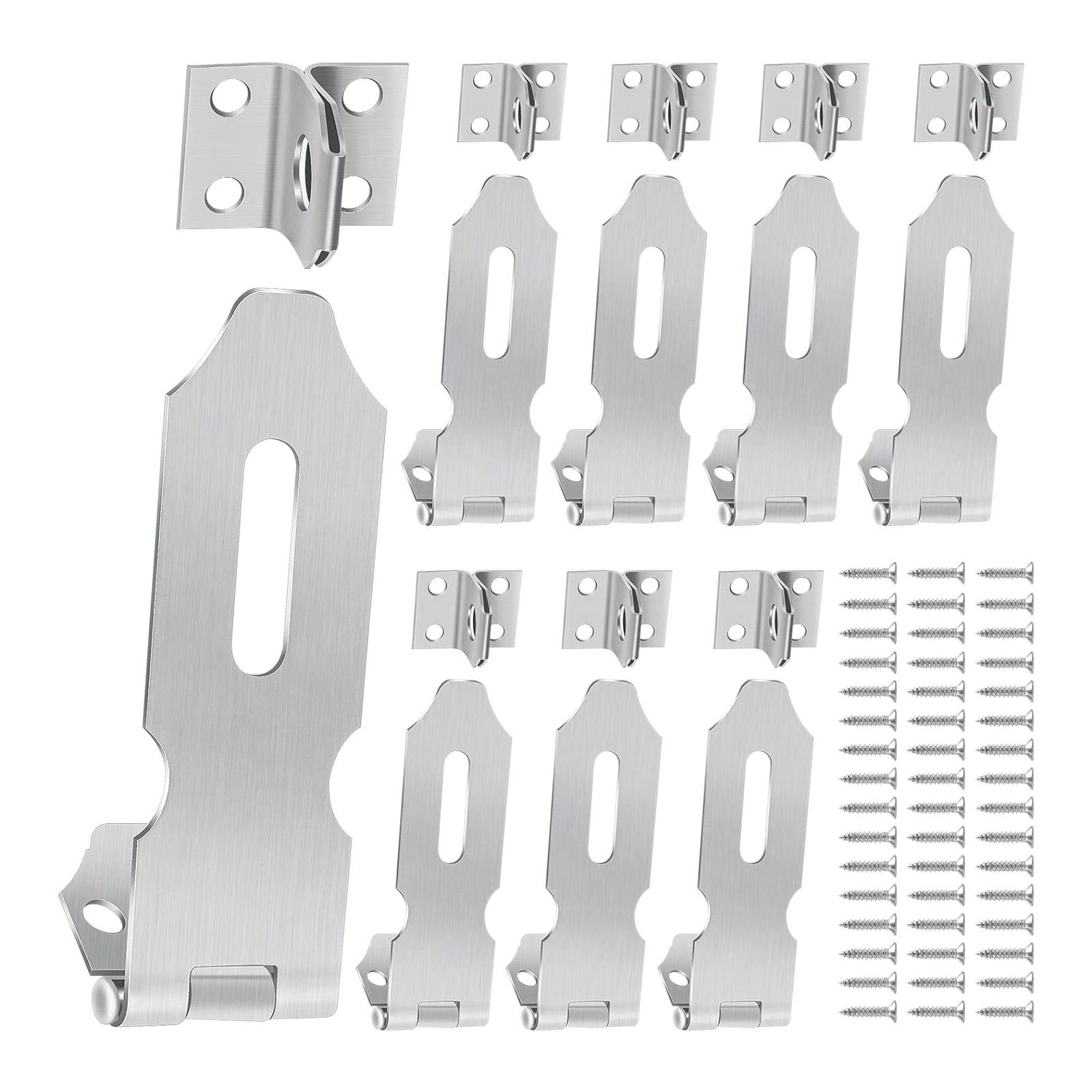 

10pcs Compacts Stainless Steel Drawer Fasteners Corrosion Proof Triple Hole For Storage Box Cabinet Door 1
