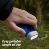Hand Pressing LED Flashlight Rechargeable Energy Saving Charging Torch Solar Powered Portable Outdoor Camping Flashlight