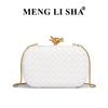 New fashion woven bag commuter chain dinner bag casual versatile shoulder messenger box women's bag