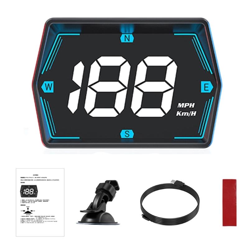 

Car HUD Projector with Intelligent Brightness Control Driving Safety Accessories Head Up Display Quick Installation ABS 1