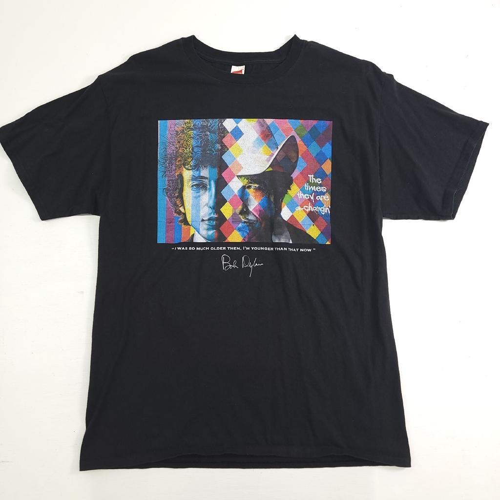 Bob Dylan The Times They Are A-Changin' Older Younger Black Men's Sz L T-Shirt Unisex T-Shirt