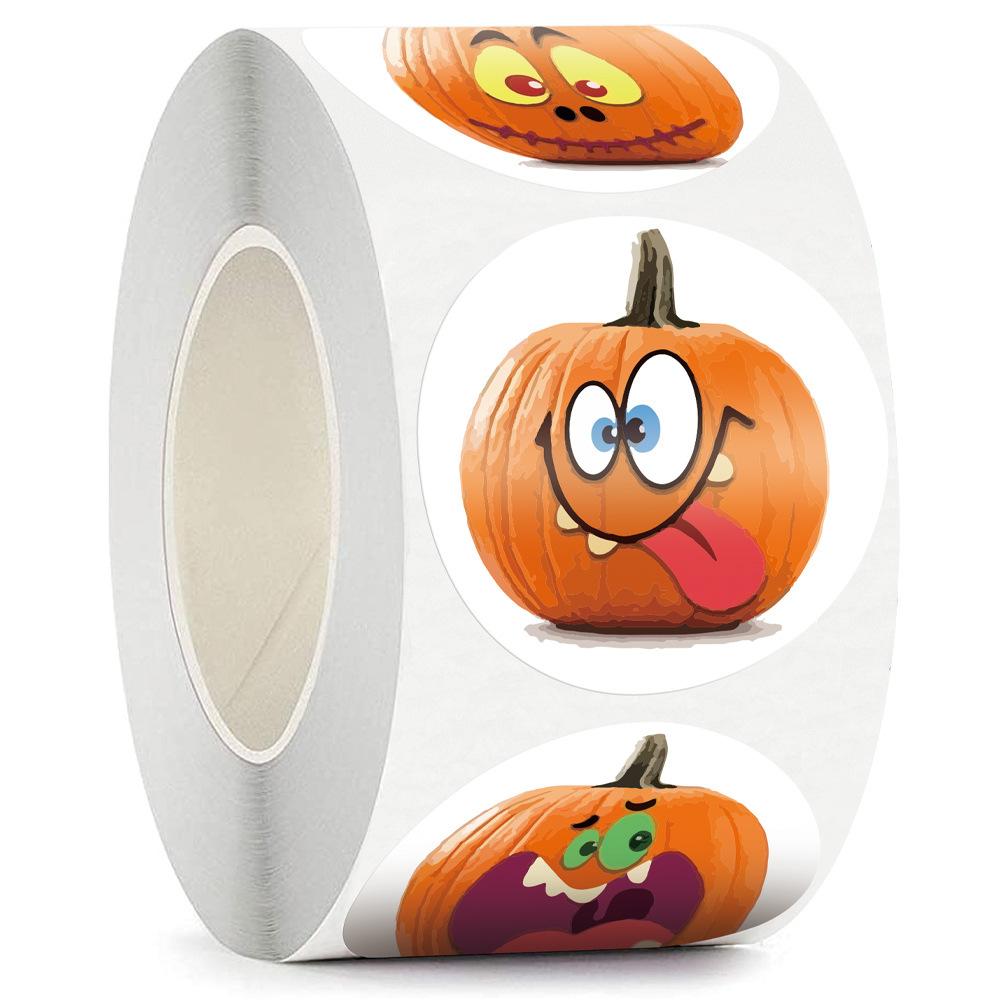 100-500Pcs Superior-Grade Halloween Top-Grade Pumpkin Superior-Grade Ghost Superior-Grade Sticker Superior-Grade Packaging First-Class Sealing