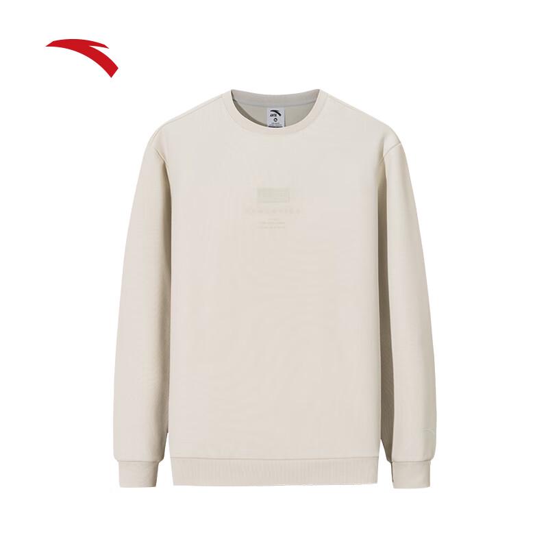 Anta Men s Fleece-Lined Crew Neck Sweatshirt M