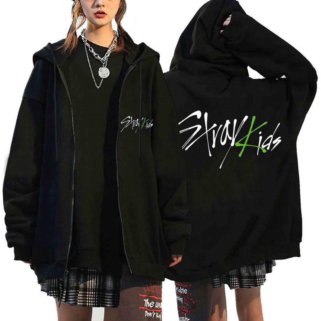 Women's Zip Up Hoodies Teen Girls Letter Printing Sweatshirt Clothing Casual Drawstring Jacket With Pockets