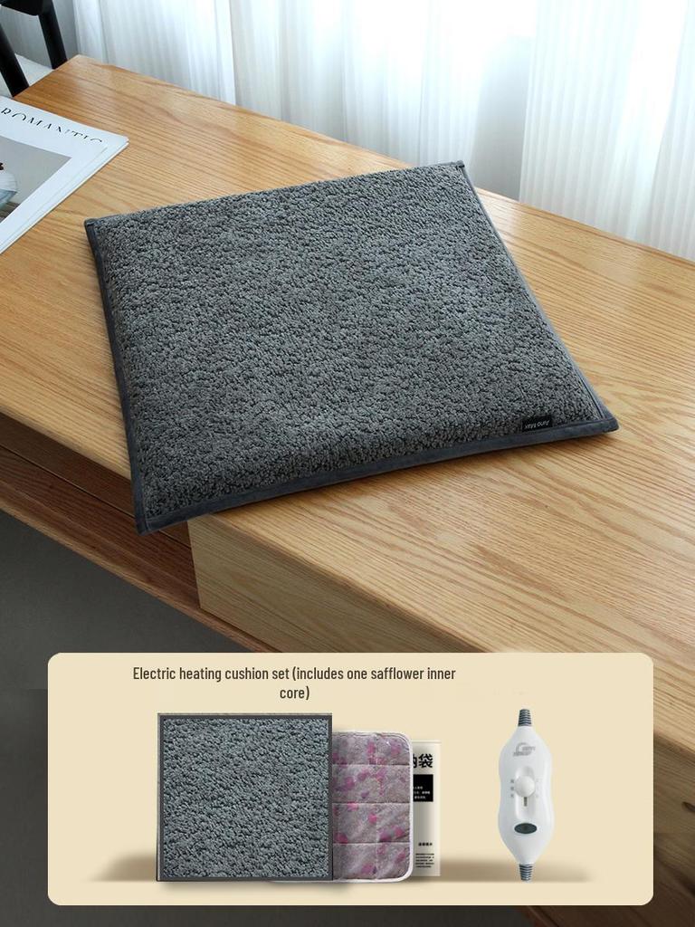 Wormwood Heated Seat Cushion with Moxibustion Therapy - Electric Heating Pad for Office Chairs