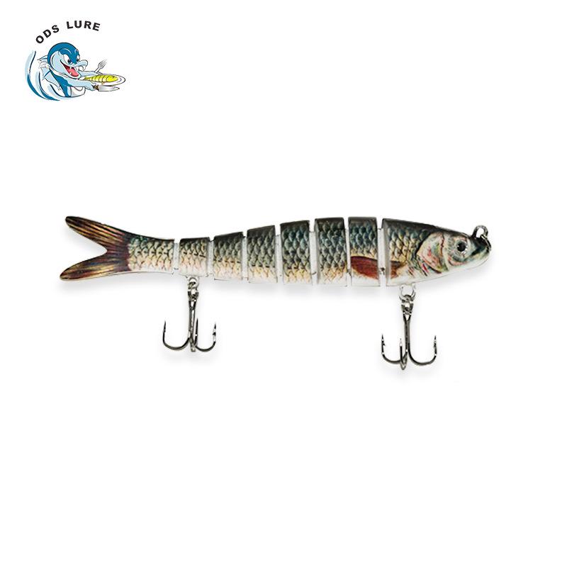 

Bionic Multi-Jointed Fishing Lure - 14cm/27g, Hard Bait with Cloth Strip