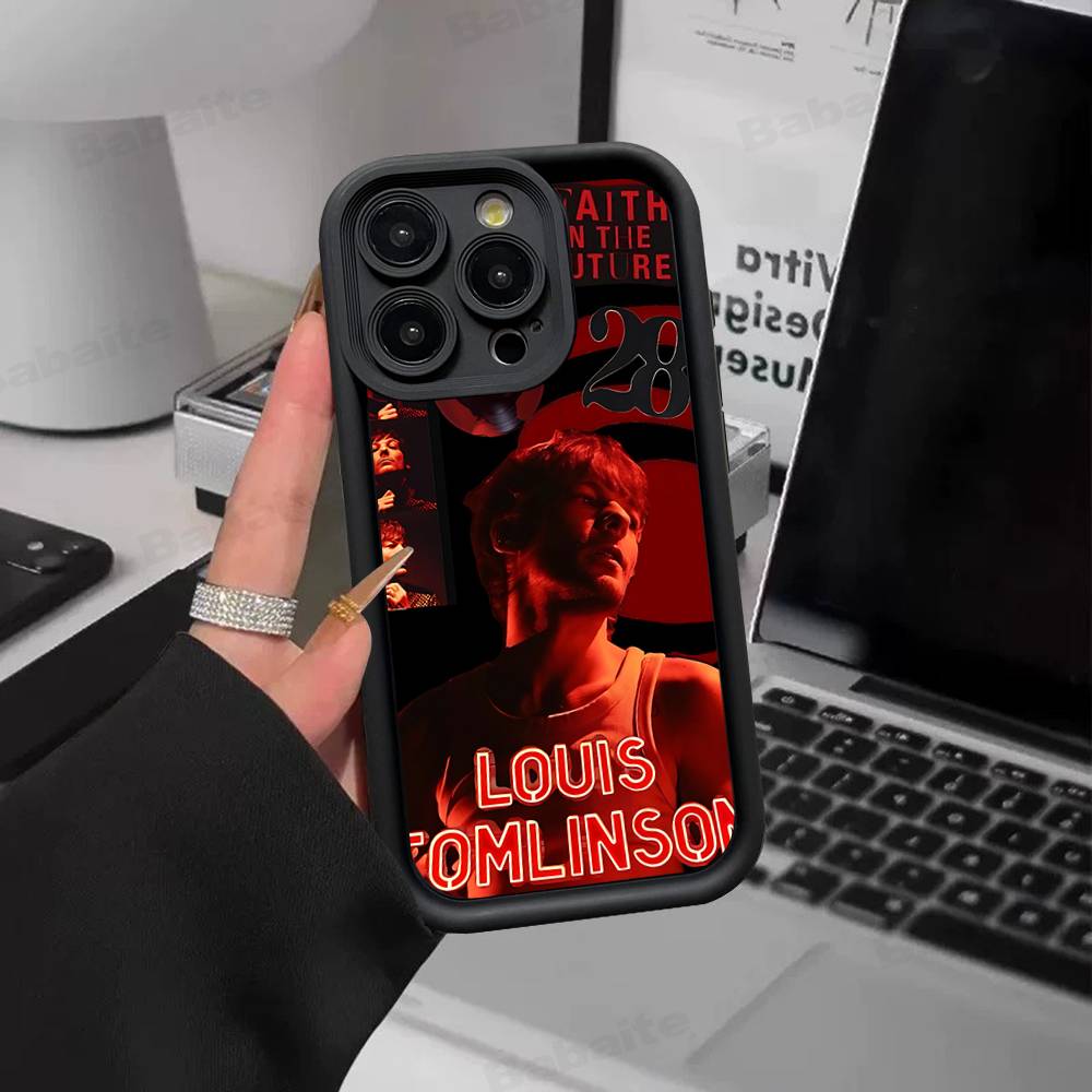 L-Luis M-Miguel Singer For IPhone 17 Pro Max 16 15 14 13 12 11 Plus Black Soft Phone Cover