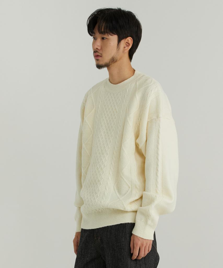 OTHERFITS Round Pattern Sweater (Ivory)