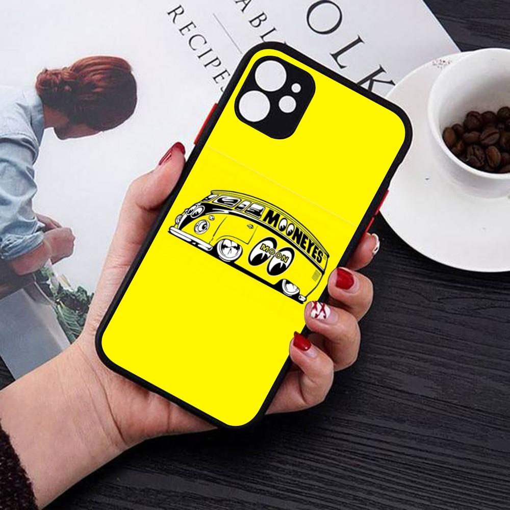 Mooneyes Print Phone Case For IPhone 14 11 12 13 Mini Pro Max 8 7 Plus X XR XS MAX Translucent Matte Cover