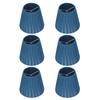 6PCS Modern Simple Lampshade Cloth Lampshade for Crystal Clip On Chandelier Wall Lamp Blue