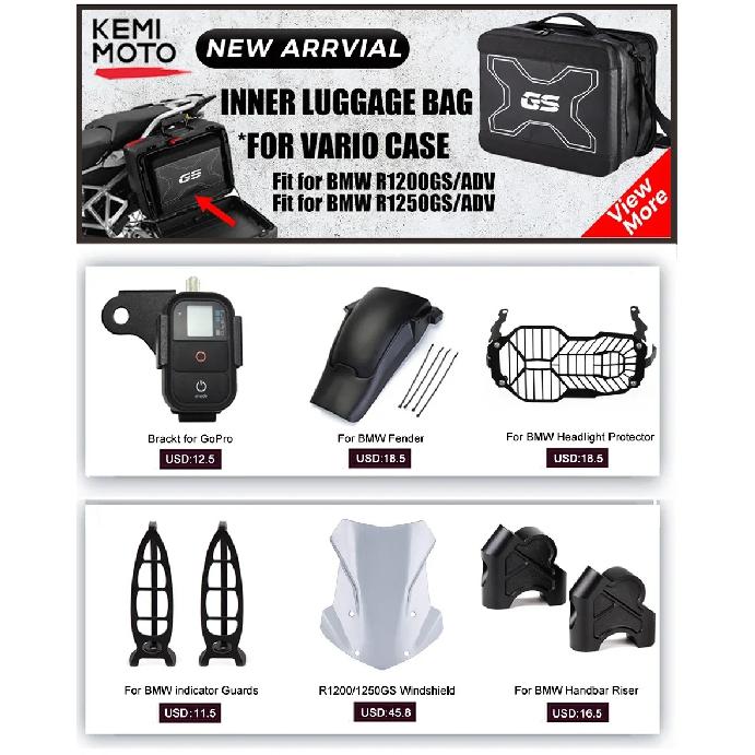 MEMIMOTO Under Rack Splash Guards For BMW R1200GS LC R1250GS Adventure LC R1250 GS R 1200GS Pannier Rack Cover