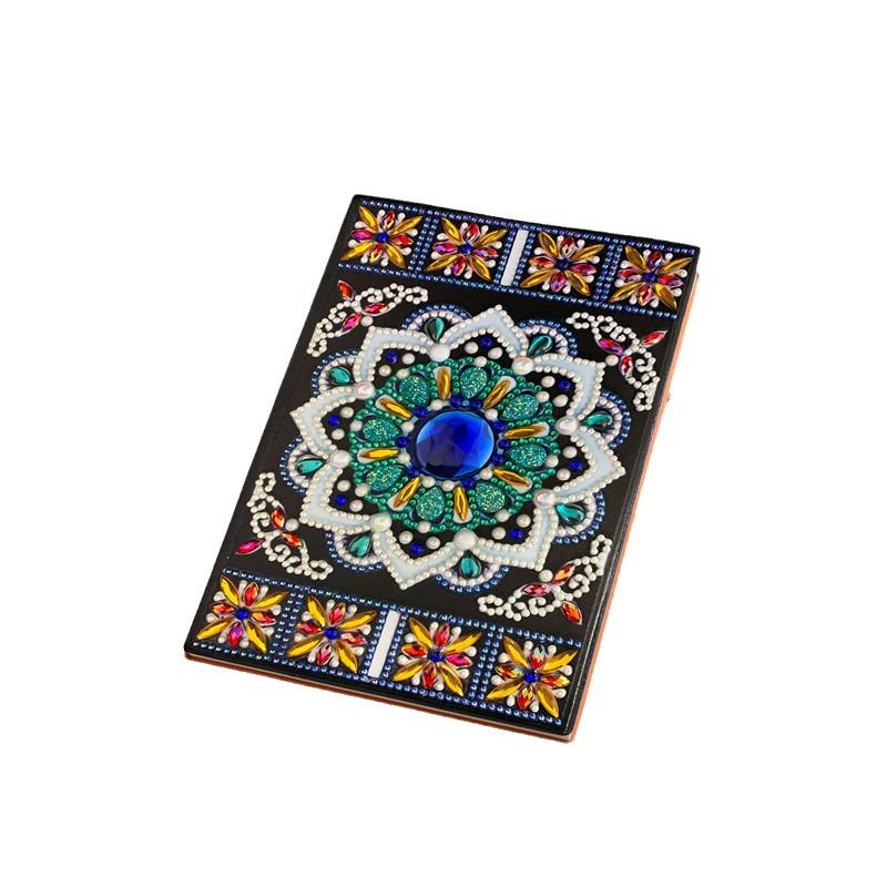 2025 Creative DIY Diamond Sticker A5 Notebook: Special-Shaped 50-Page Children's Diamond Painting Book