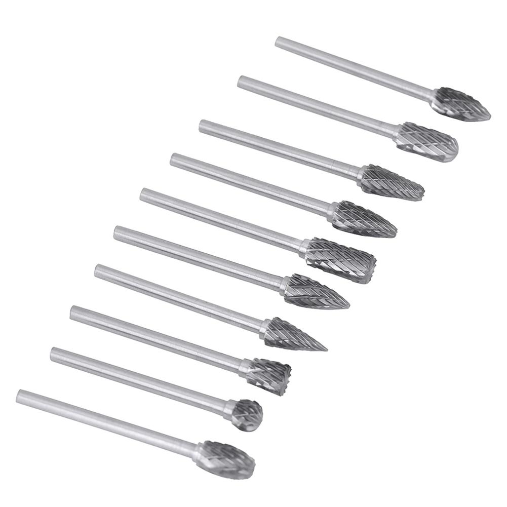 Drill Bits Power Tools Carbide Cutter Rotary Burrs Drill Grinder Carving Bit Double Cut 45-50mm Rotary Power Tools
