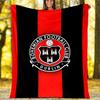 1 Stück Fußballmannschaft (75) Themen-Decke - Digitaldruck, Polyester, Gemütlich für alle Jahreszeiten, Perfekt für draußen, Camping und Reisen