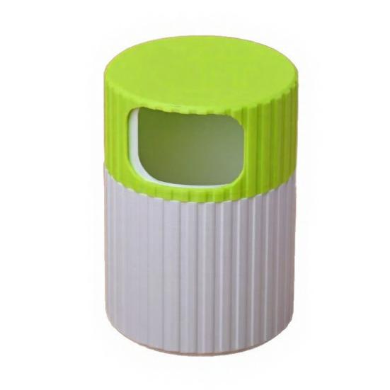 3D Printed Rotating Storage Box with Vertical Grain Anti-Slip Texture for Toothpicks Cotton