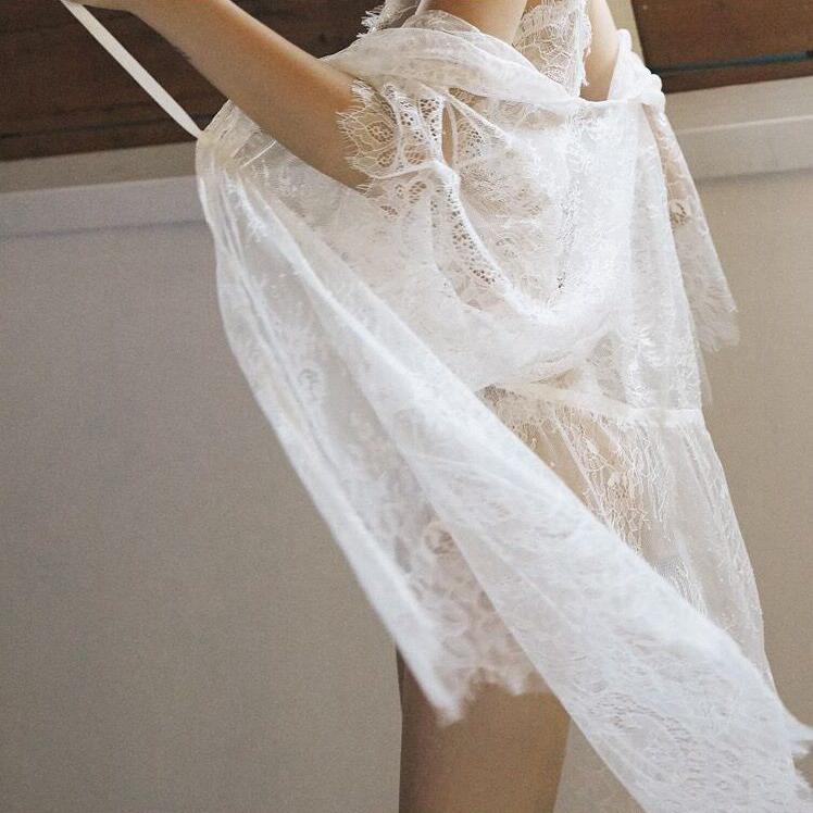 3 Meters Eyelash Lace Trim, Soft Perspective Thin Lace Trim Dress Accessories Wedding Dress Lace Fabric Veil Decoration Material