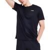 Li-Ning Quick-Drying Breathable Fitness Sports Short Sleeve T-Shirt Men Tops Black ATSP309