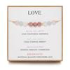 Adjustable 6mm Mahogany Grain & White Moonstone Aquamarine Natural Stone Bracelet for Pregnant Women
