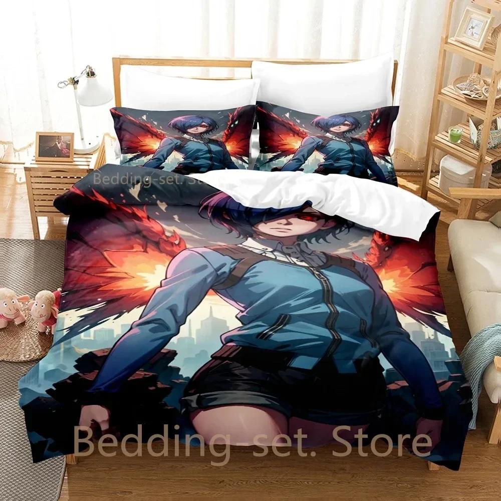 Tokyo Ghoul Touka Kirishima Bedding Set Single Twin Full Queen King Size Bed Set Adult Kid Bedroom Duvetcover Sets Anime