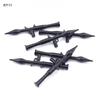 10Pcs Military Building Block Doll Accessories Black Bazooka Rpg Parts Parts Children'S Toy Assembly