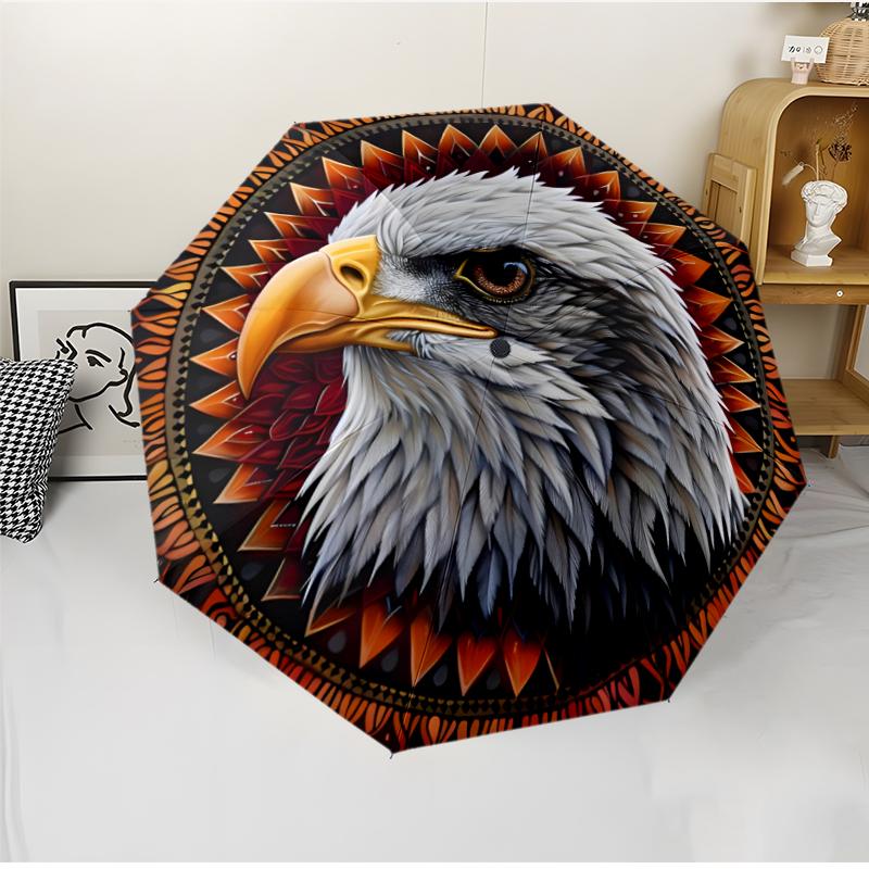 Eagle Fashionable Automatic Opening/Closing Folding Umbrella. Portable and Foldable, Ideal for Gift, Travel, and Daily Use.