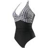 2024 European & American Chic Backless Slimming One-Piece Swimsuit for Women