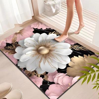Bathroom Mat Bath Non-slip Carpets In Wash Basin Bathtub Side Floor Rug Shower Room Doormat
